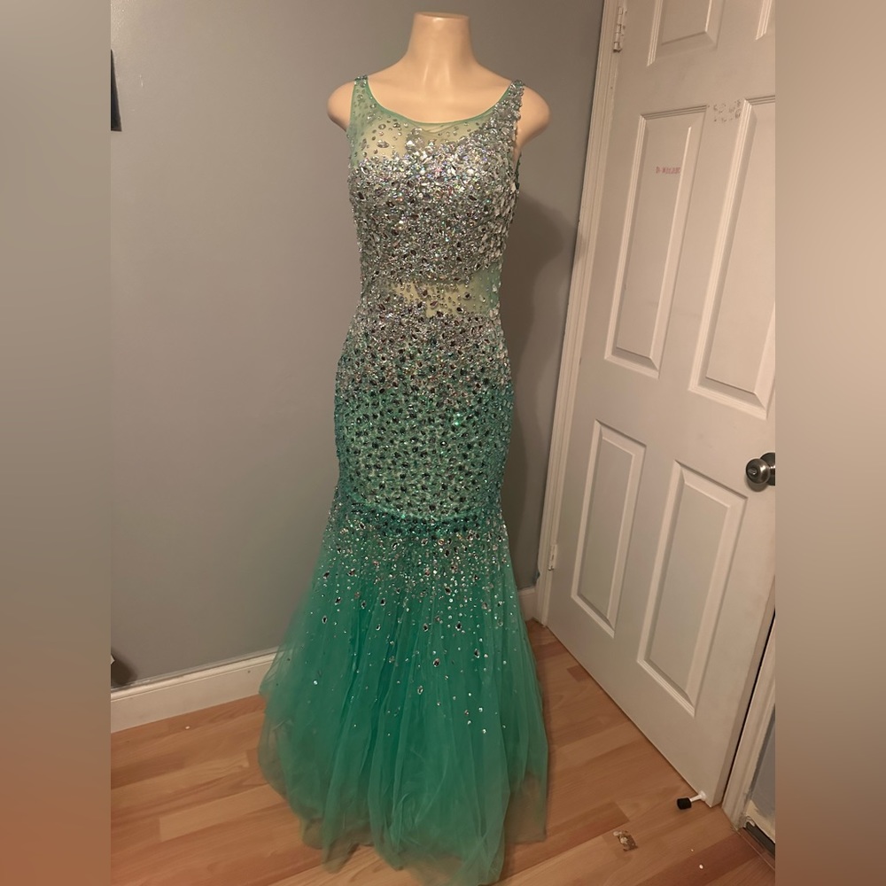 Camille la vie rhinestone mermaid dress